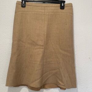 BCBGMaxAzria Camel A-Line Skirt